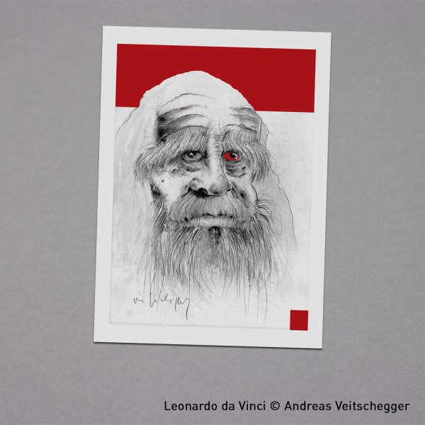 Postkarte Leonardo da Vinci