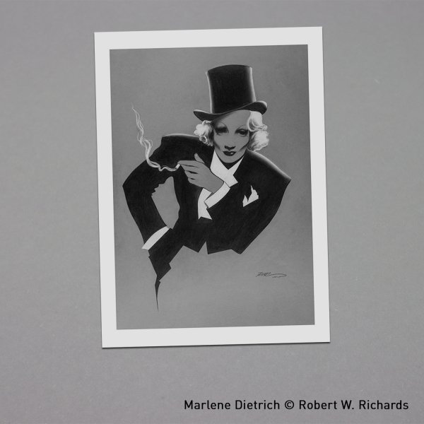 Postkarte Marlene Dietrich