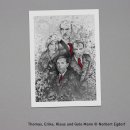 Postkarte Familie Mann