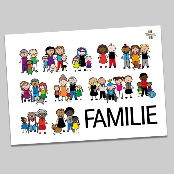 Plakat Familie (DIN A1)