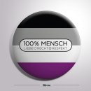 100% MENSCH Button "asexuell"