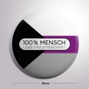 100% MENSCH Button "demisexuell"