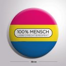 100% MENSCH Button "pansexuell"
