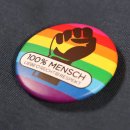 100% MENSCH Button "Black Queer Lives Matter"