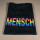 T-Shirt "MENSCH" Digitaldruck maskulin L schwarz